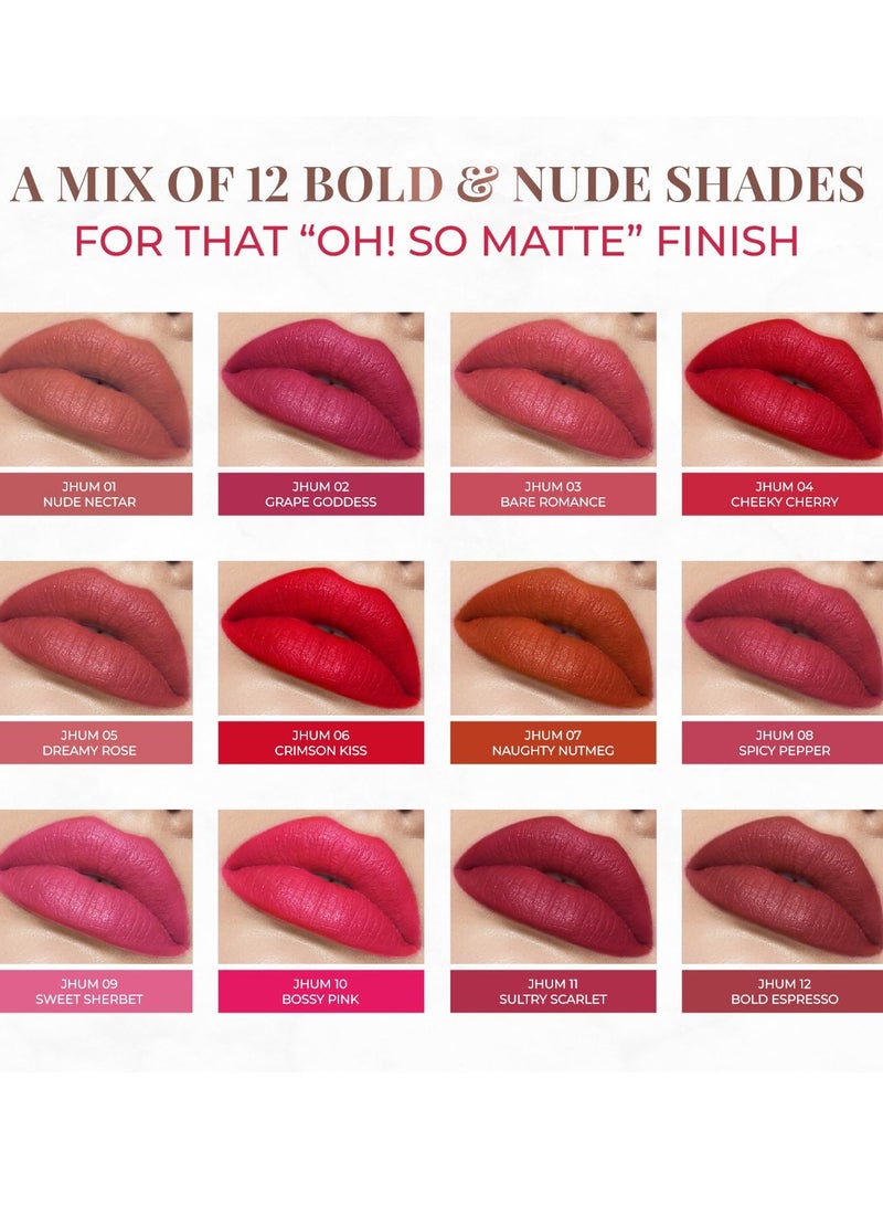 Just Herbs Ultra Matte Bullet Lipstick 4g Majestic Maroon - Image 2