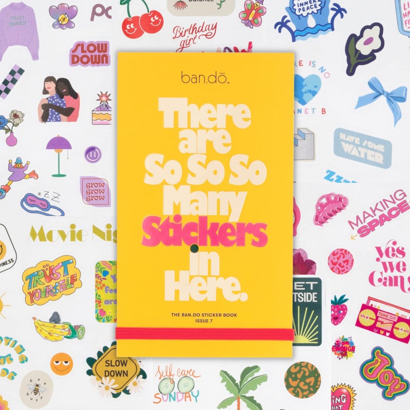 ban.do Sticker Book with Over 700 Assorted Stickers and 35 Sheets with Fun/Colorful/Aesthetic Pack for Scrapbooking Planners or Journals, Issue 7 - Image 1