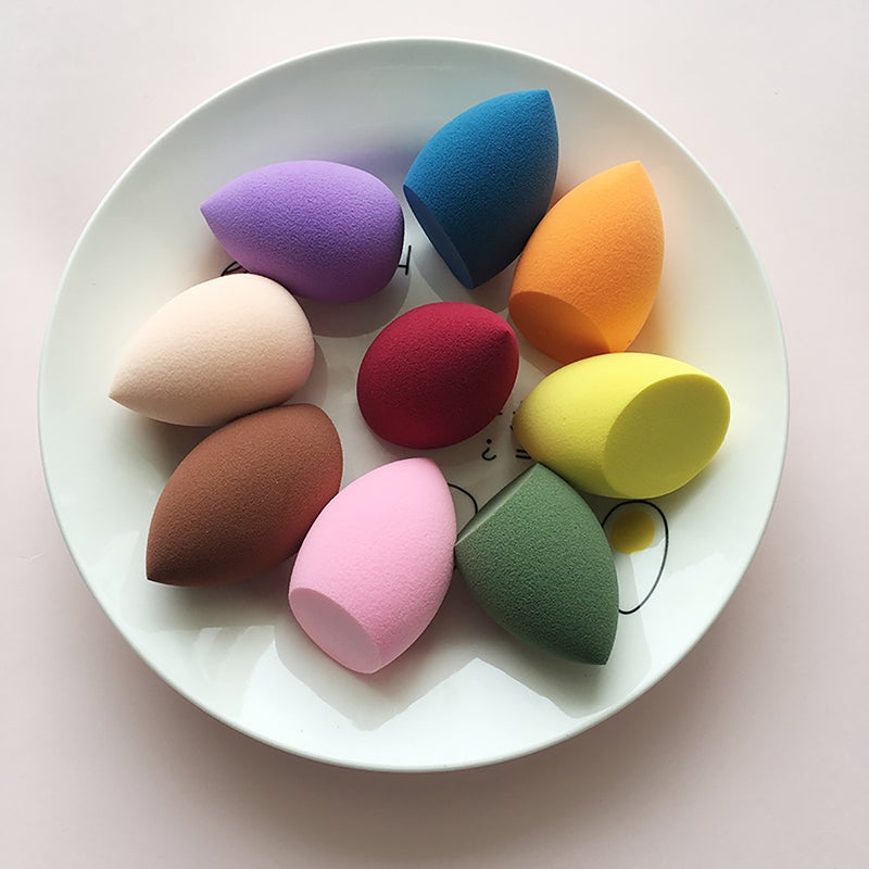 Generic Makeup Egg Beauty Egg Super Soft No Powder Makeup Egg Air Cushion Powder Puff Foundation Special Dry and Wet Dual-Use Sponge Egg Bulk bevel cut