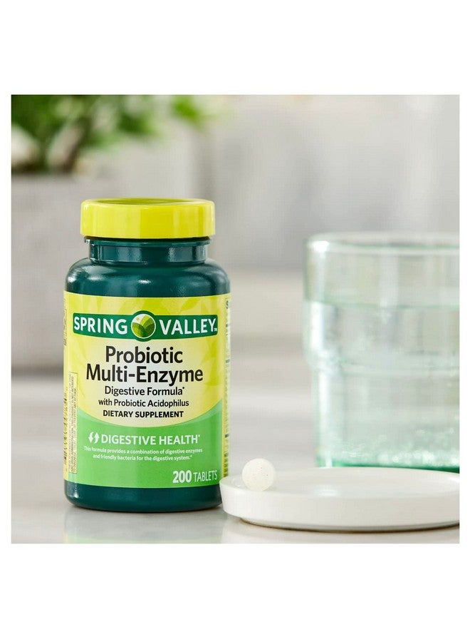 SPRING VALLEY بروبيوتيك متعدد الإنزيمات من سبرينغ فالي 200 قرص - Image 3