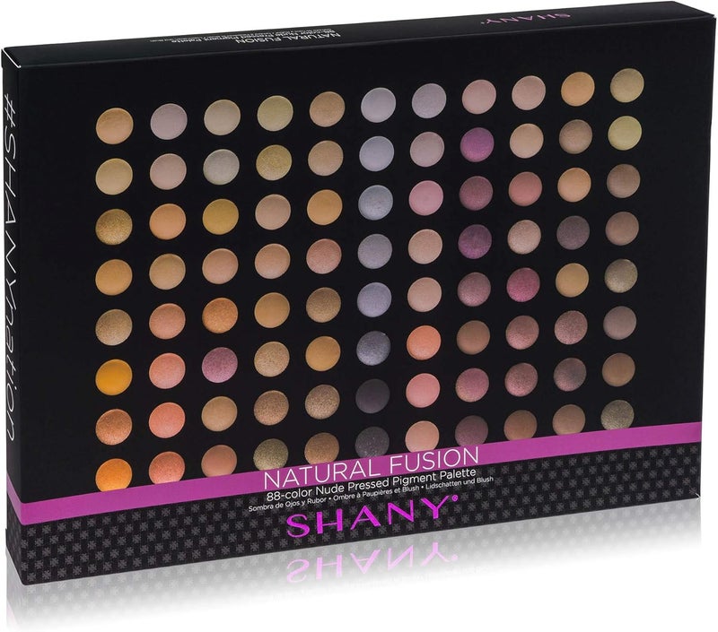 SHANY Natural Fusion Makeup Palette - 88 Color Highly Pigmented Blendable Natural Color Matte Eye Shadow Palette - Image 5
