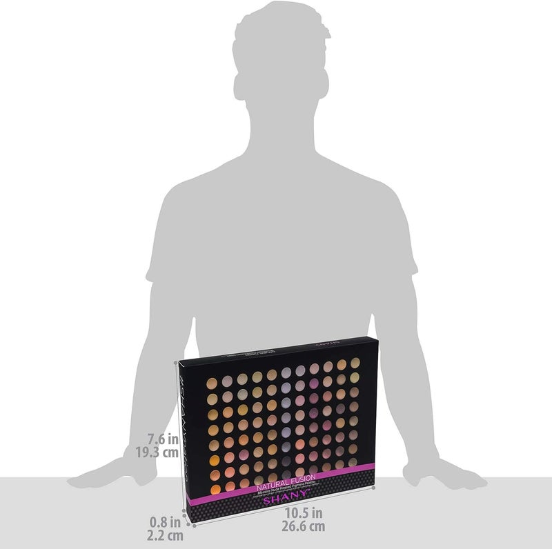 SHANY Natural Fusion Makeup Palette - 88 Color Highly Pigmented Blendable Natural Color Matte Eye Shadow Palette - Image 4