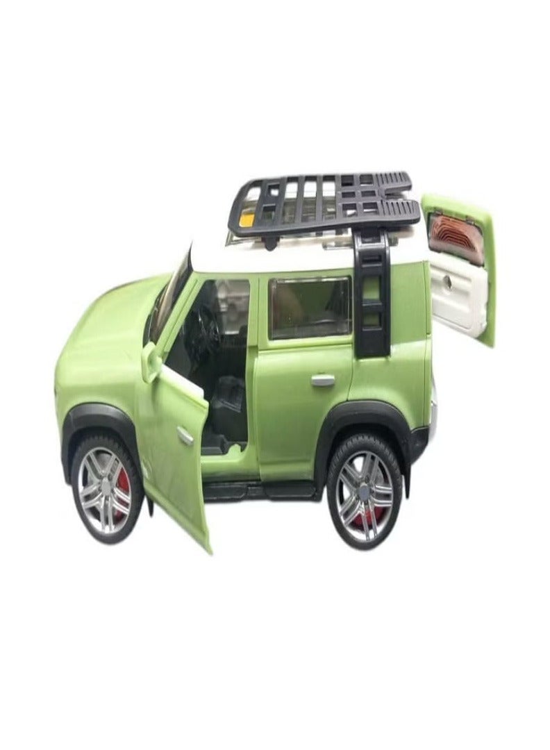 مجموعة هدايا مركبة دفاعية بلاستيكية مصبوبة بمقياس 1/32، مجموعة ألعاب محاكاة مركبة للطرق الوعرة باللون الأزرق - Image 3