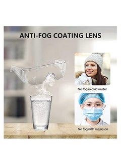 Generic Anti Fog Safety Glasses, Safety Goggles Over Eyeglasses Pack of 3, Anti Dust Impact Scratch Resistant Splash Proof Chemical Clear Lens Wrap Around Eye Protection for Nurses Workers Architect etc  - Image 5