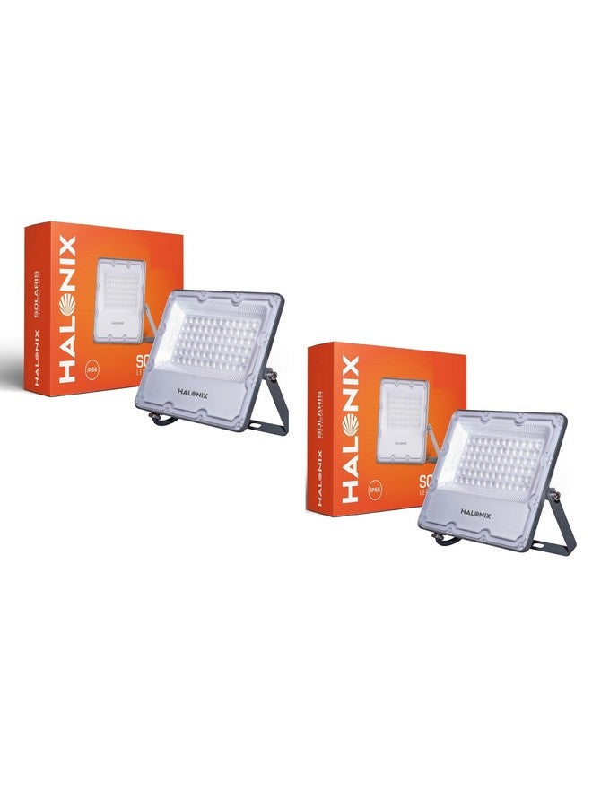 Halonix Halonix Aluminium 100W Waterproof Outdoor led Flood Light|Halogen Light, Focus Light for Garage, Parking, Shop -(Cool White)-Pack of 2|Short Circuit & Surge Protection. - Image 1