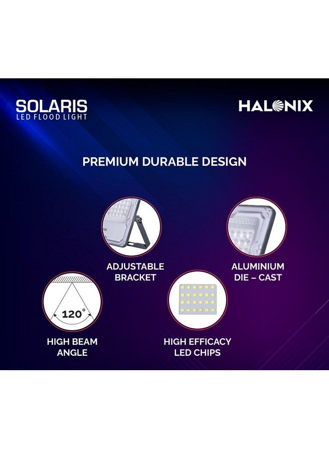Halonix Halonix Aluminium 100W Waterproof Outdoor led Flood Light|Halogen Light, Focus Light for Garage, Parking, Shop -(Cool White)-Pack of 2|Short Circuit & Surge Protection. - Image 2