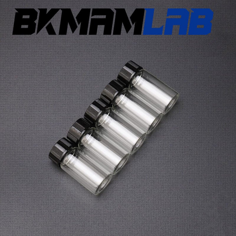 BKMAMLAB 5ml Clear Small Glass Vials 100pcs with Screw Caps(100pcs) - Image 3