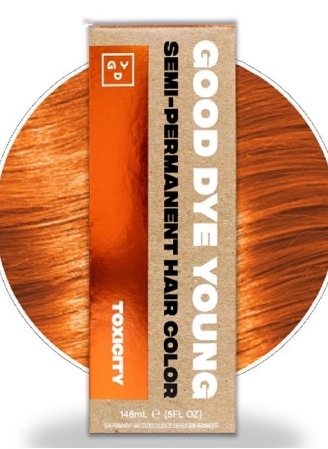 Good Dye Young Semi Permanent Hair Dye (Toxicity - Copper) – UV Protective Temporary Hair Color Lasts 15-24+ Washes – Conditioning Copper Hair Dye – PPD free Hair Dye - Cruelty-Free & Vegan Hair Dye  - Image 1