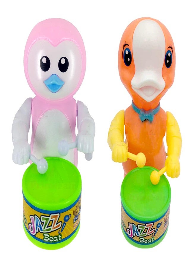 PRIMEFAIR Key Operated Cute Drummer Toy with Drumming and Dancing Action Toys for Kids - Image 1