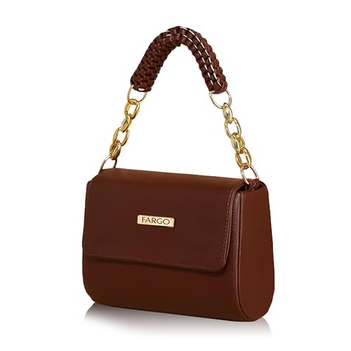Fargo PU Women's Sling Bag Shoulder Bag For Women (Brown) - Image 1