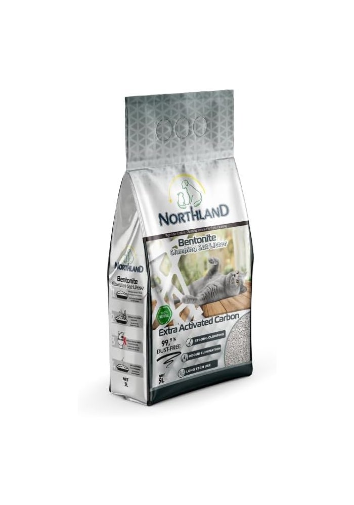 Northland Bentonite Clumping Cat Litter with Extra Activated Carbon - 5L - Image 3