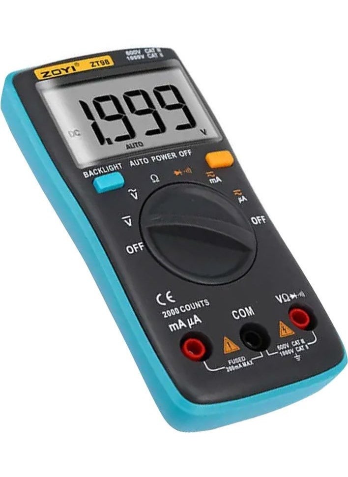 AYT - Zoyi Zt-98 Multimeter Measurement Instrument Ac Dc Voltage Current Resistance Diode Meter Measuring Device - Image 1