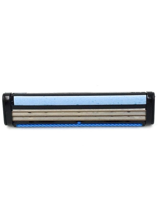 taconic shave 40 Triple Razor Blade Cartridges Compatible With Gillette Sensor Sensor Excel Sensor 3 Sensor 2 & Personna Triflexx Razor Handles Flexing Blades Adjust To Your Skin  - Image 3