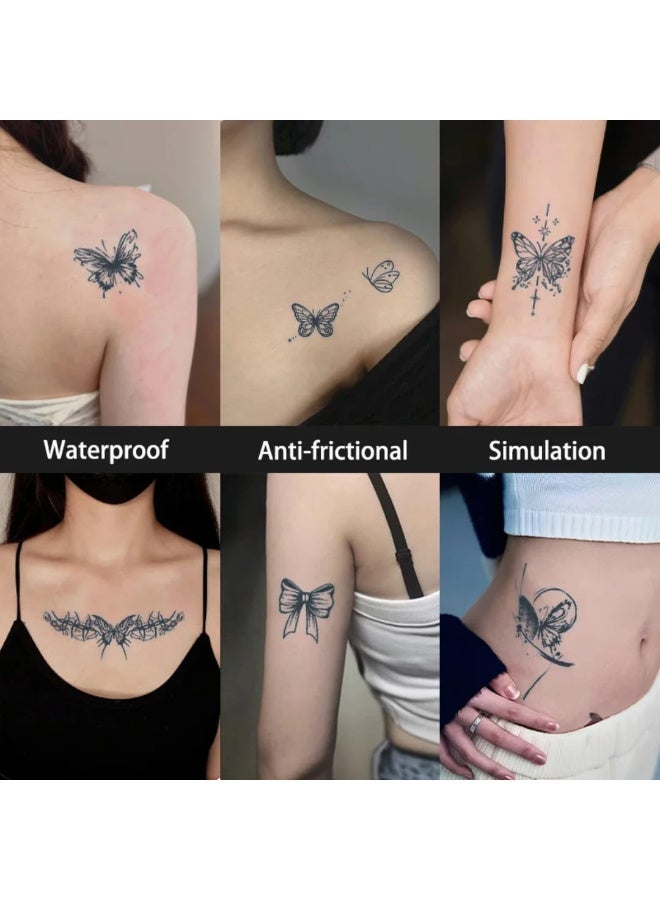 ملصقات تاتو 10كارت مؤقتة ثلاثية الأبعاد كبيرة الحجم للنساء - Image 5