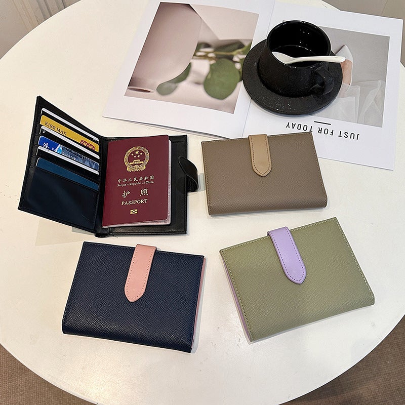 Multifunctional Solid Color PU Leather Wallet, RFID Blocking Design Portable Daily Storage Purse for Cards Cash Coin Business Use - Image 2