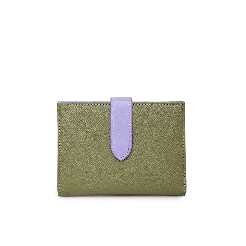 Multifunctional Solid Color PU Leather Wallet, RFID Blocking Design Portable Daily Storage Purse for Cards Cash Coin Business Use - Image 1