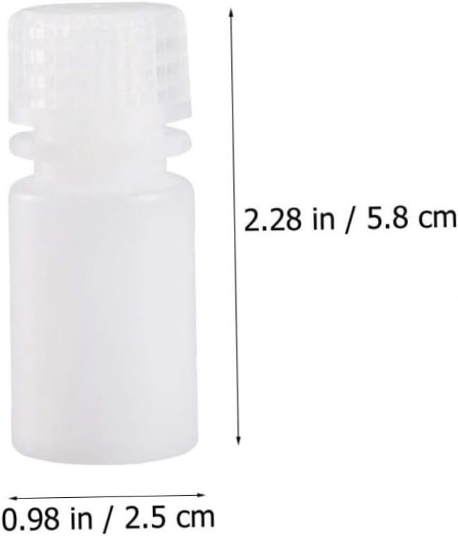 10pcs Acid Bottles Thicken Reagent Containers for Laboratories and Plants Translucent Hdpe Design Wide Mouth for Safe Storage - Image 2