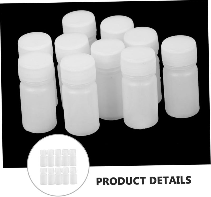 10pcs Acid Bottles Thicken Reagent Containers for Laboratories and Plants Translucent Hdpe Design Wide Mouth for Safe Storage - Image 4