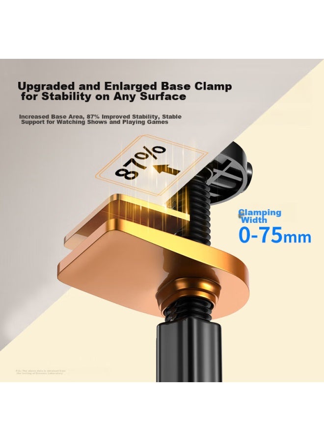 KOVOL Kewo Phone Stand, Tablet Bedside Desk Stand, Lazy Stand, Ipad Stand, Exam Dormitory Bed Stand Binge-watching, Gaming, Pubg, Online Cl, Overhead Shooting | Enlarged And Reinforced - Image 3