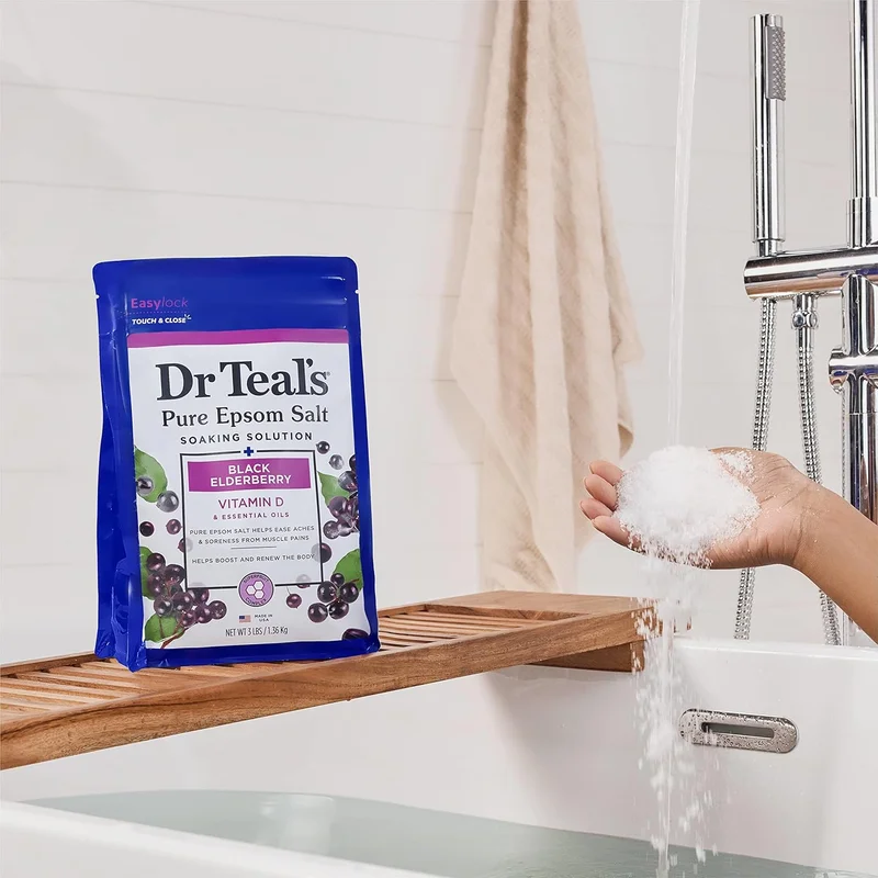 Dr Teal's Dr Teal's Epsom Bath Salt Black Elderberry 1.36Kg 1.36kg
