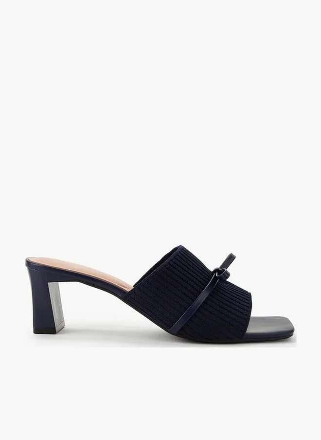 سيليست Women Ribbed Block Heel Sandals