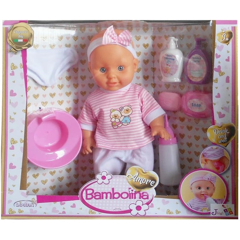Dimian - Bambolina Amore Doll Pee Popo Set - BD1821
