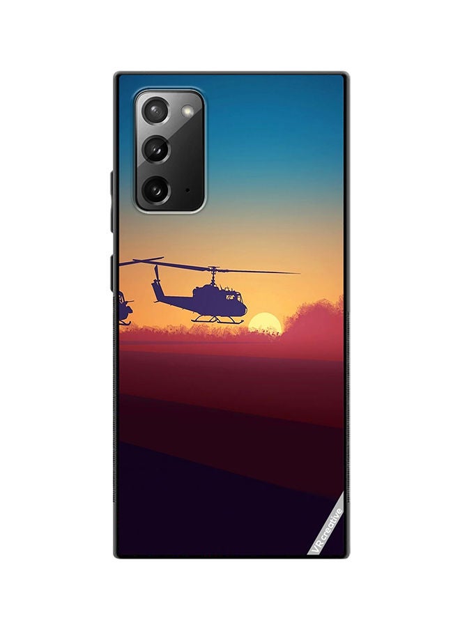 VR CREATIVE Protective Case Cover For Samsung Galaxy Note20 5G Military Choppers Design Multicolour - Image 1