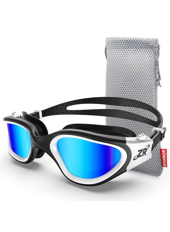 ZIONOR Swim Goggles G1 Polarized Swimming Goggles Uv Protection Leakproof Anti Fog Adjustable Strap For Adult Men Women (Polarized Mirror Blue Lens) - Image 1