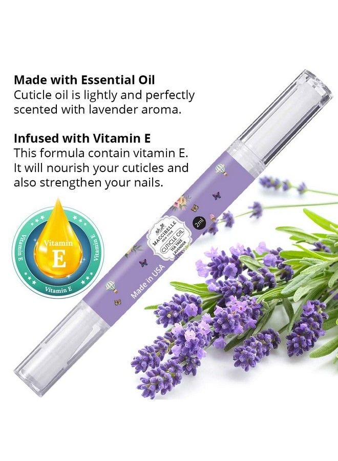 maccibelle Lavander Pure Cuticle & Nail Oil Pen 2Ml Heals Dry Cracked Cuticles. - Image 3