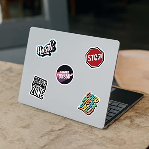 CodersParadise Vinyl Pack Of 58 - Motivation Inspiration Stickers For Laptop - Waterproof Residue Free Positive Words Motivational Inspirational Quote Sticker, self adhesive - Image 3