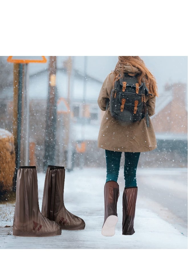 Waterproof Shoe Covers Overshoes Reusable No-Slip Boot Covers Rain Shoes Cover PVC Washable Boot Shoe Protectors Covers for Men Women 2XL  - Image 4