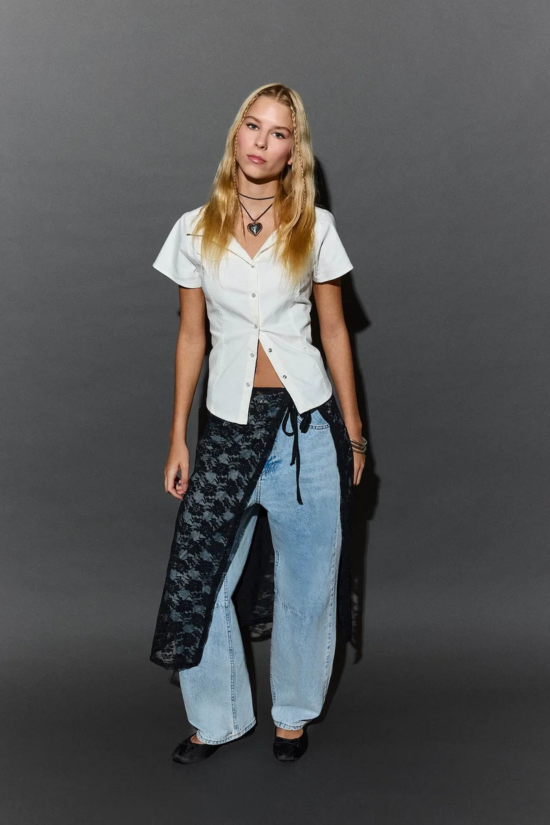 Barrel Fit Normal Waist Ankle Length Jeans