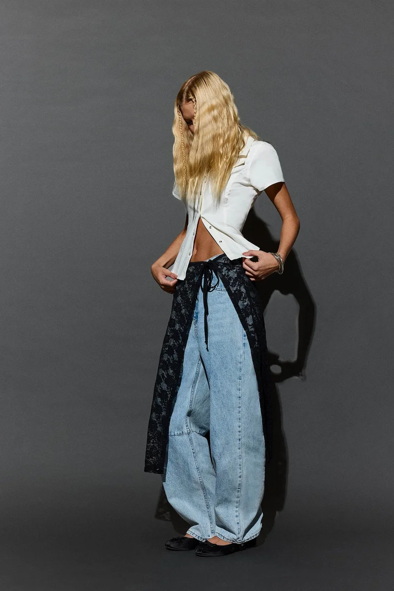 Defacto  Barrel Fit Normal Waist Ankle Length Jeans for Women | Best Price UAE