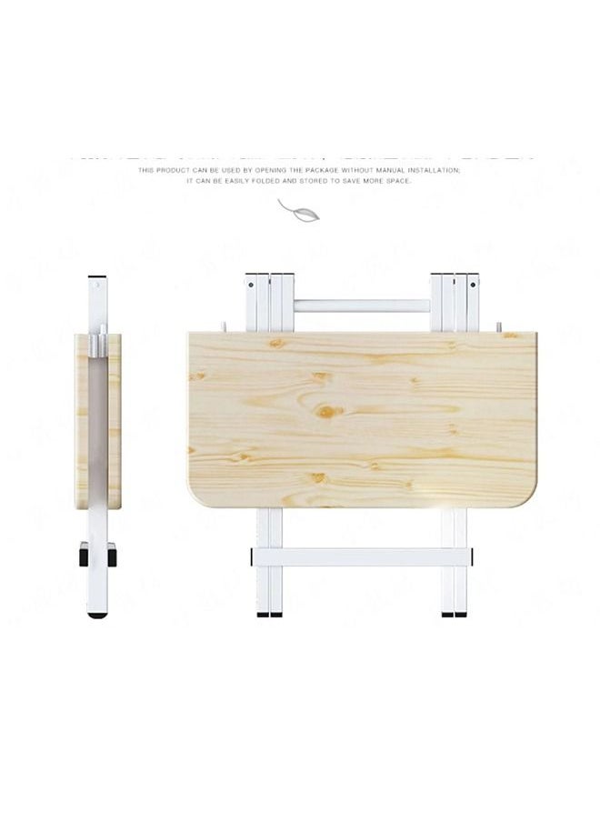 CityRiya-Long - Dining Table Kitchen Dining Table Modern Leisure Table Square Dining Table Wooden Desk Folding Camping table Portable Dinner Table for Kitchen 60cm*60cm - Image 1