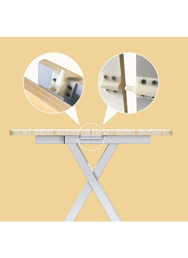 CityRiya-Long - Dining Table Kitchen Dining Table Modern Leisure Table Square Dining Table Wooden Desk Folding Camping table Portable Dinner Table for Kitchen 60cm*60cm - Image 1