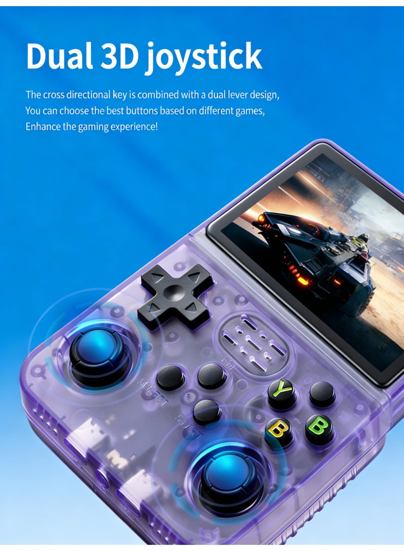 كلوزيلي جهاز ألعاب محمول، جهاز أركيد جيب محمول، جهاز ألعاب كلاسيكي قابل لإعادة الشحن، بطاقة 128G مدمجة، أكثر من 36000 لعبة، شاشة IPS مقاس 3.5 بوصة، بطارية 3500mAh، نظام Linux مفتوح المصدر، دعم OTG، يدعم التوسعة حتى 256GB، هدايا أعياد الميلاد والعطلات - Image 5