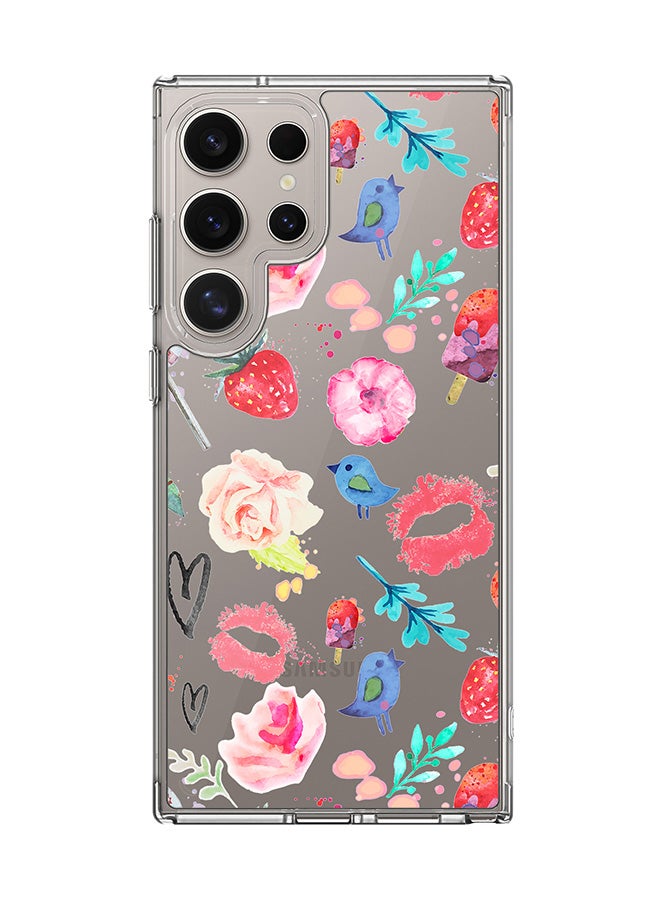 Stylizedd Classic Clear Case for Samsung Galaxy S23 Ultra , Hybrid Soft  Thin Transparent Cover [ Designed for Samsung Galaxy S23 Ultra ] - Summer Fever - Image 1