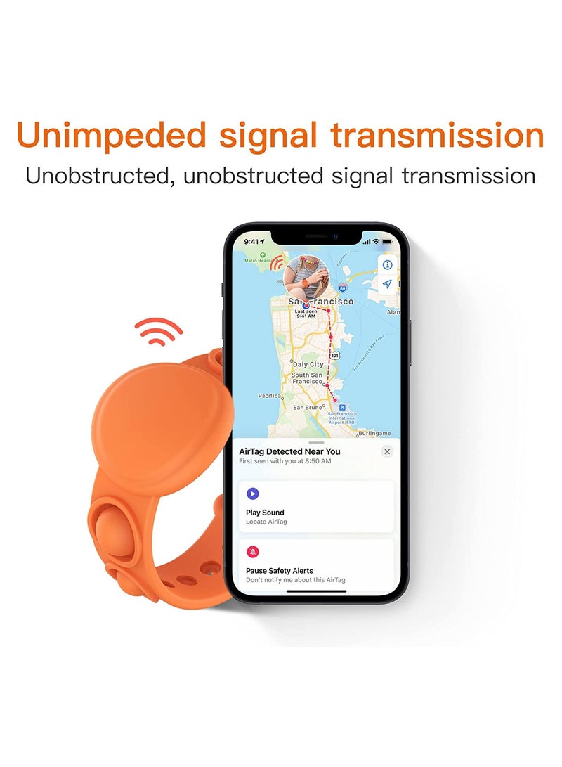 6-piece AirTag children's wrist strap protective sleeve - Image 2