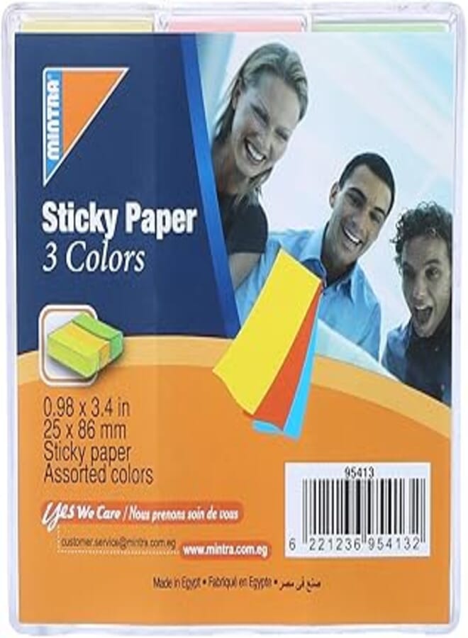 Mintra sticky notes, 25x86 mm - multi color