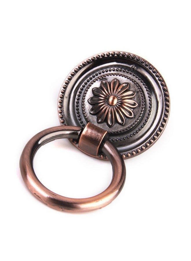 ULTNICE 10pcs Kitchen Replacement Cabinet Cupboard Pulls Drawer Dresser Ring Handle Knob Antique Copper - Image 1