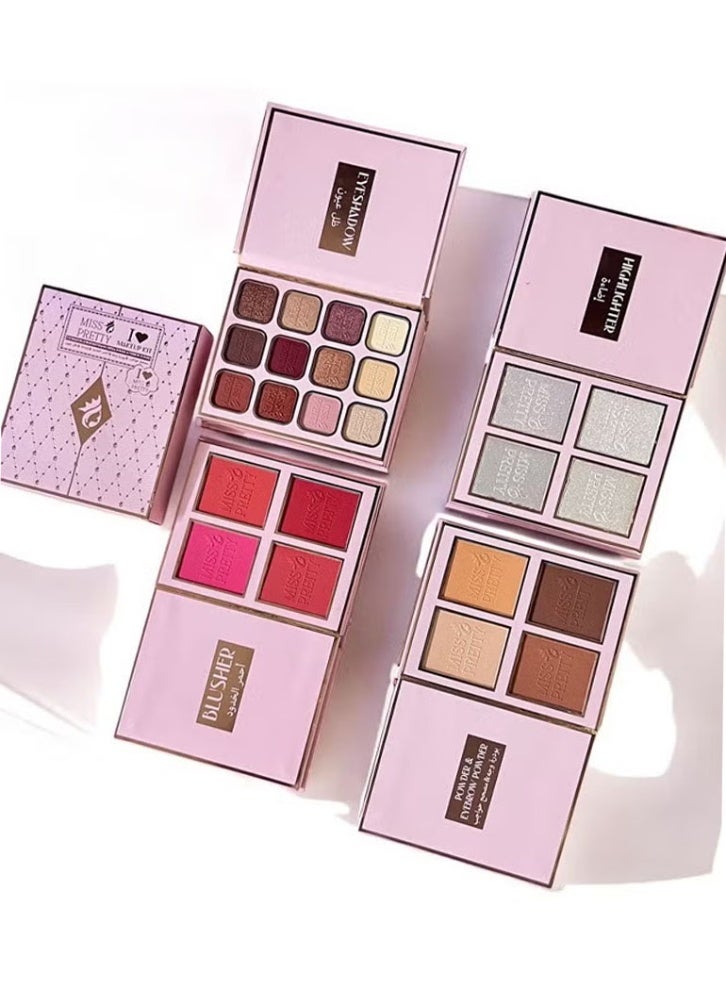 Multi-layered makeup palette,