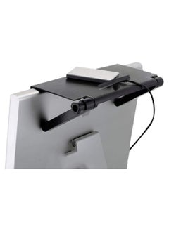 Generic TV Top Shelf Screen Top Storage Stand, Black Computer Monitor Top Mounting Bracket Adjustable Cable Box Mount Shelf with 13 inch/33cm Platform for Speakers, Router, Sound Bars, Game Console  - Image 2