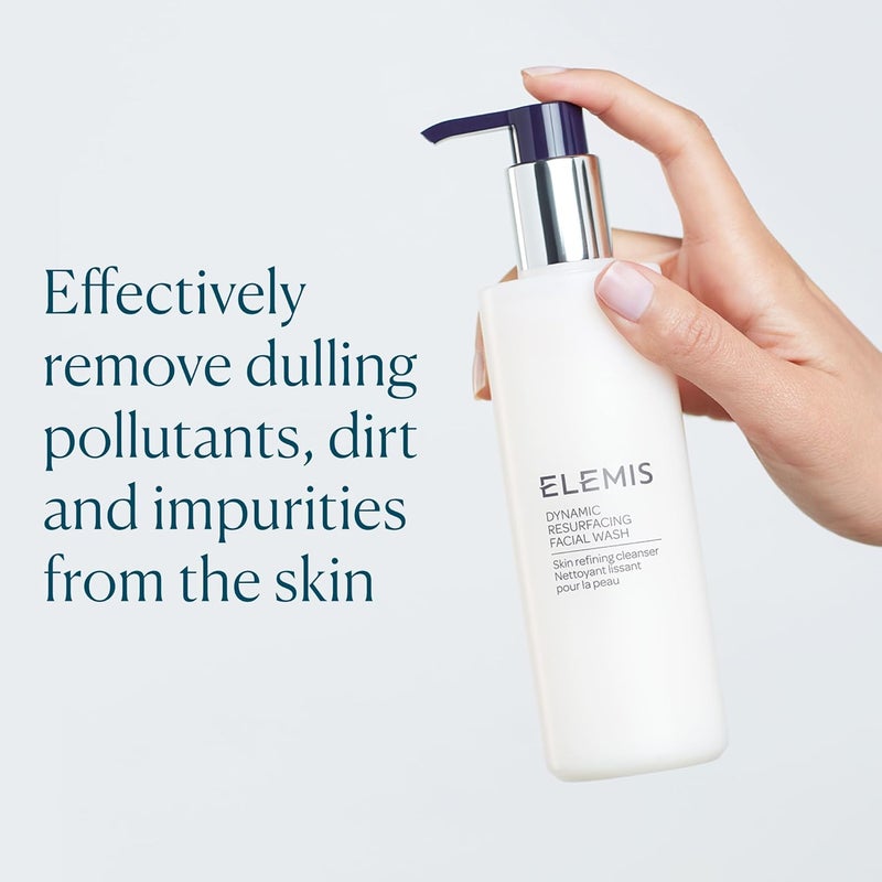 Elemis Dynamic Resurfacing Facial Wash 200ml | AHA Lactic Acid Exfoliating & Brightening Daily Face Cleanser | Visibly Smooths Skin Texture, Refines Pores & Reduces Dullness | Anti-Aging Resurfacing Foaming Gel Facial Wash - Image 2