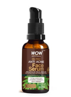 WOW Skin Science Anti Acne Face Serum | Natural Neem Leaf & Tea Tree Oil | Reduce Spots, Skin Repair, Pimple Free, Bright Skin | No Parabens | Face Serum For Women & Men | 30 Ml  - Image 2