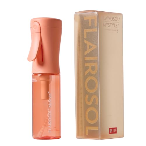 FLAIROSOL MyStyle Spray Bottle for Hair Small Travel Spray Bottle Ultra Fine Continuous Water Mist for Face Hairstyling Salon Cleaning Beauty Toners Hydration Makeup 304oz 90ml Peach - Image 1
