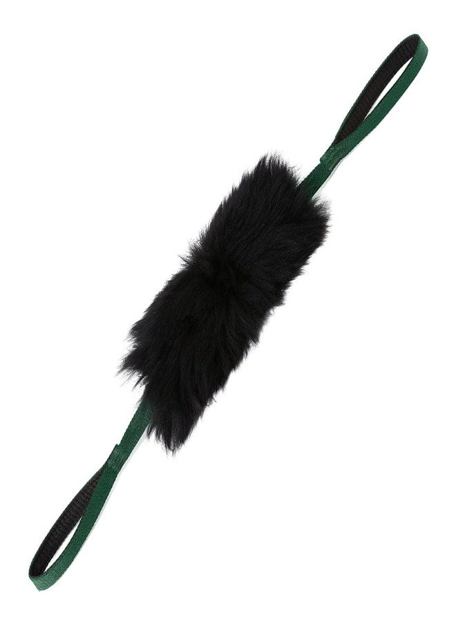 HOWGO Dog Rope Toy - Double Handle Dog Bungee Chaser Toy 100% Sheepskin,Sheep Smell Tug Toy for All Breeds(Mountain Green, Large) - Image 1