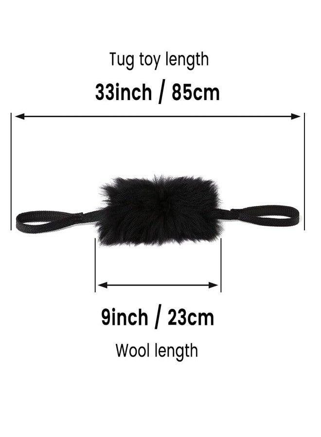 HOWGO Dog Rope Toy - Double Handle Dog Bungee Chaser Toy 100% Sheepskin,Sheep Smell Tug Toy for All Breeds(Mountain Green, Large) - Image 5