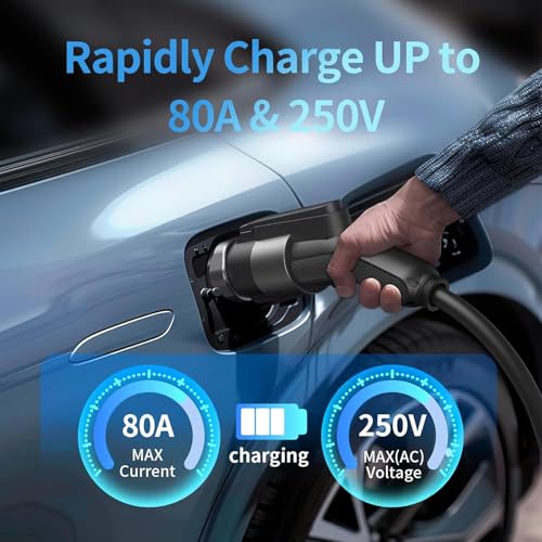 QAOFUL QIAO J1772 to Tesla Charger Adapter, Up to 80A 250V - J1772 to NACS Adapter for Charge Tesla EVs at J1772 AC Charger Station, Silver-Plated Efficient Charging Design -[Only for Tesla Car] - Image 4