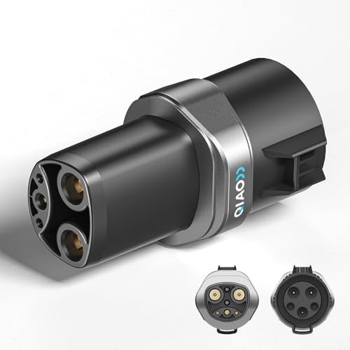 QAOFUL QIAO J1772 to Tesla Charger Adapter, Up to 80A 250V - J1772 to NACS Adapter for Charge Tesla EVs at J1772 AC Charger Station, Silver-Plated Efficient Charging Design -[Only for Tesla Car] - Image 1