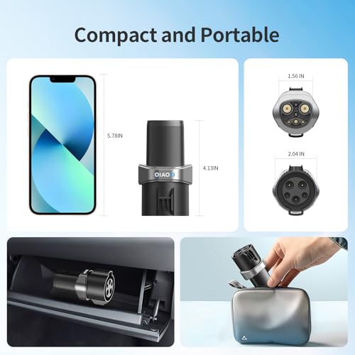 QAOFUL QIAO J1772 to Tesla Charger Adapter, Up to 80A 250V - J1772 to NACS Adapter for Charge Tesla EVs at J1772 AC Charger Station, Silver-Plated Efficient Charging Design -[Only for Tesla Car] - Image 5